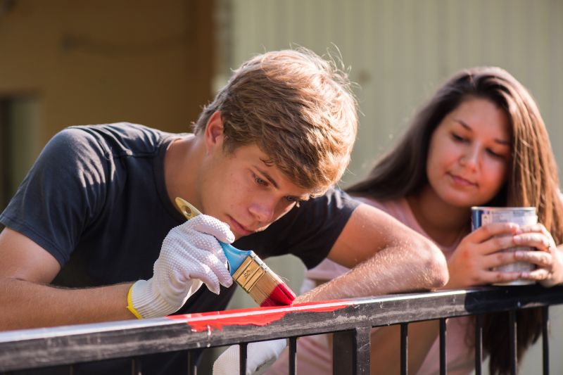 Commercial Fence Painting