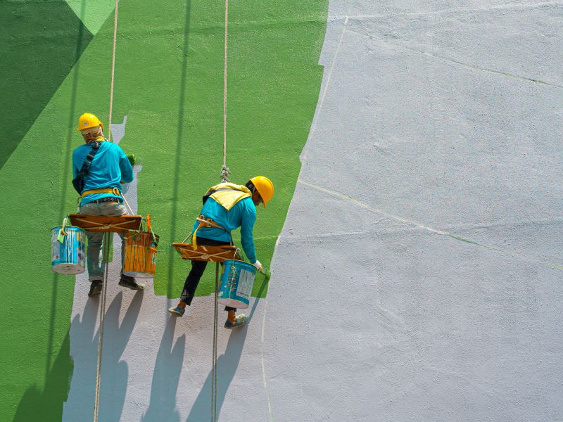 Commercial Fence Painting in Gilbert, AZ